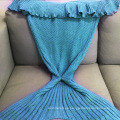 Venta al por mayor Hot Wholesales Fleece Adult Children Knitted Mermaid Tail Blanket